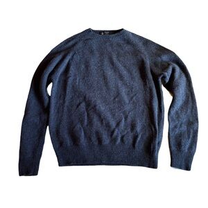 Men's J Crew Lambswool Crewneck Sweater,‎ Blue, Size L